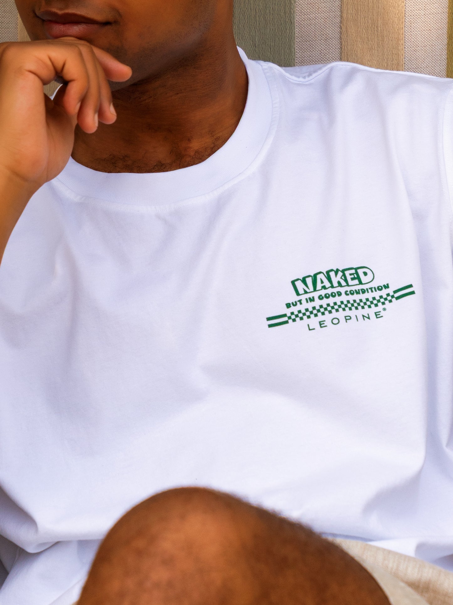 "Naked" White T-Shirt