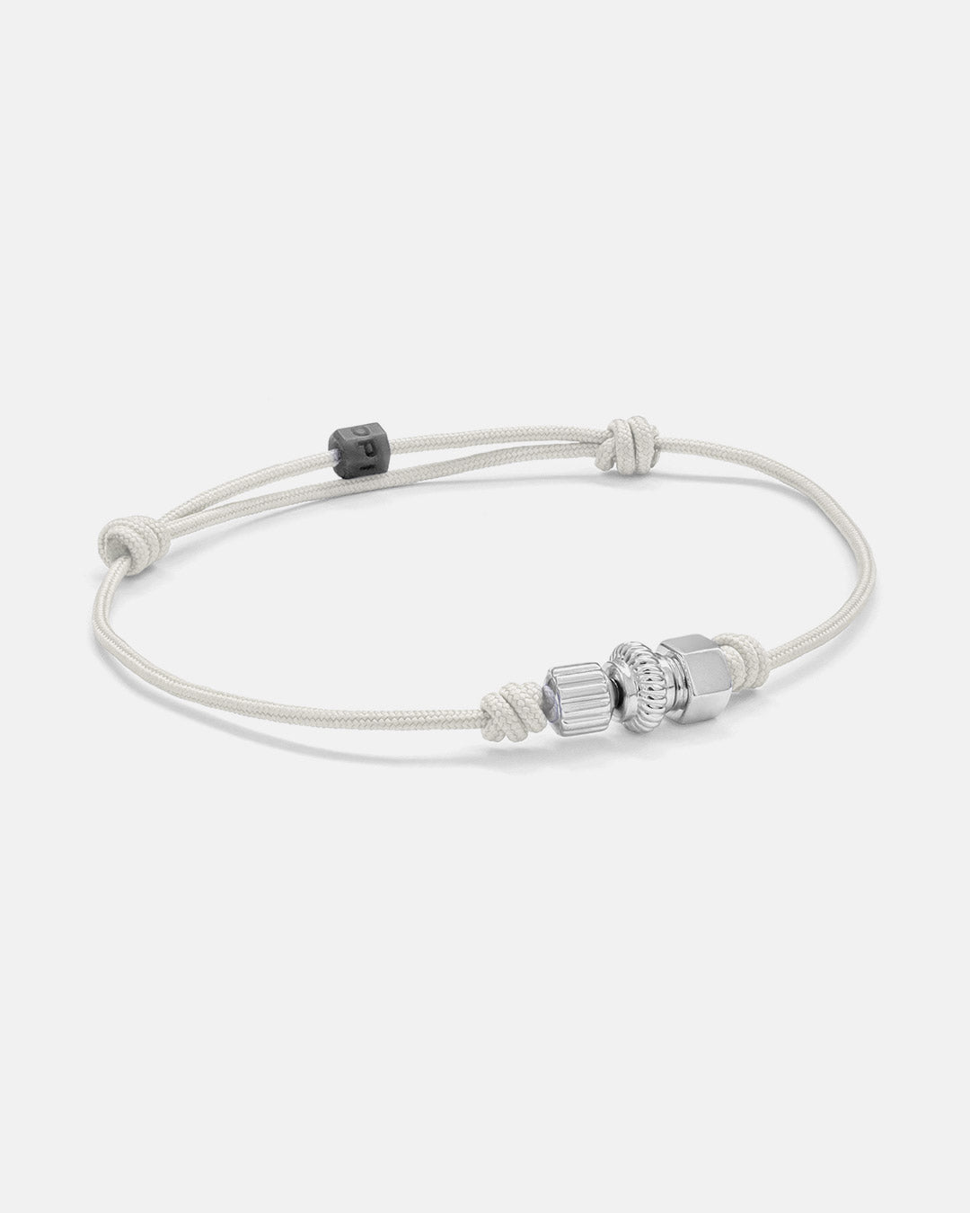 Crown Trifecta. Rhodium Plated Silver