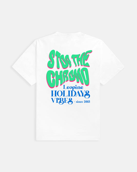 Stop The Chrono White T-Shirt